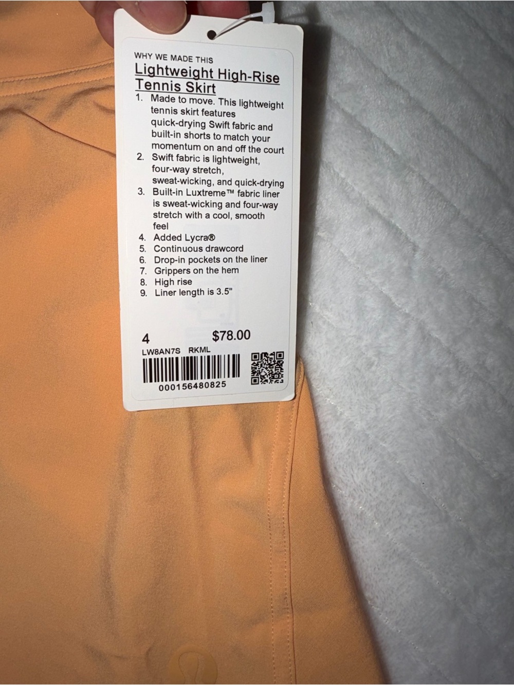lululemon athletica Peach Tennis Skirt - Picture 6 of 10